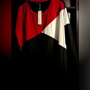 Bloomchic color block sweater NWT 22/24